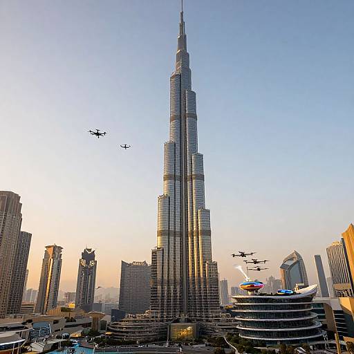 Burj Khalifa Sci-Fi AI Vision