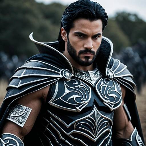 Man in Detailed Hades-Inspired Armor