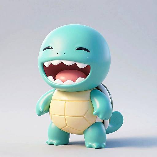 Iridescent Teal Plushie Turtle