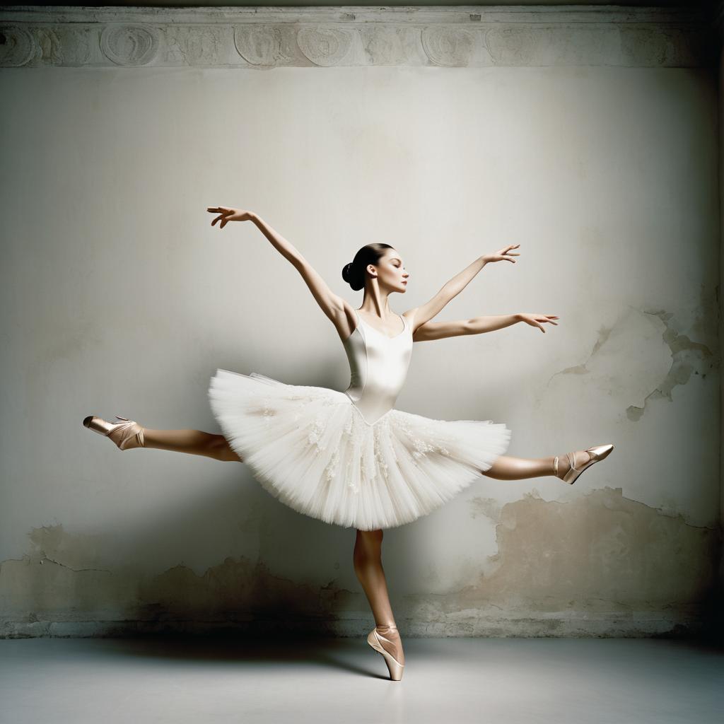 Graceful Ballerina in Artistic Leap