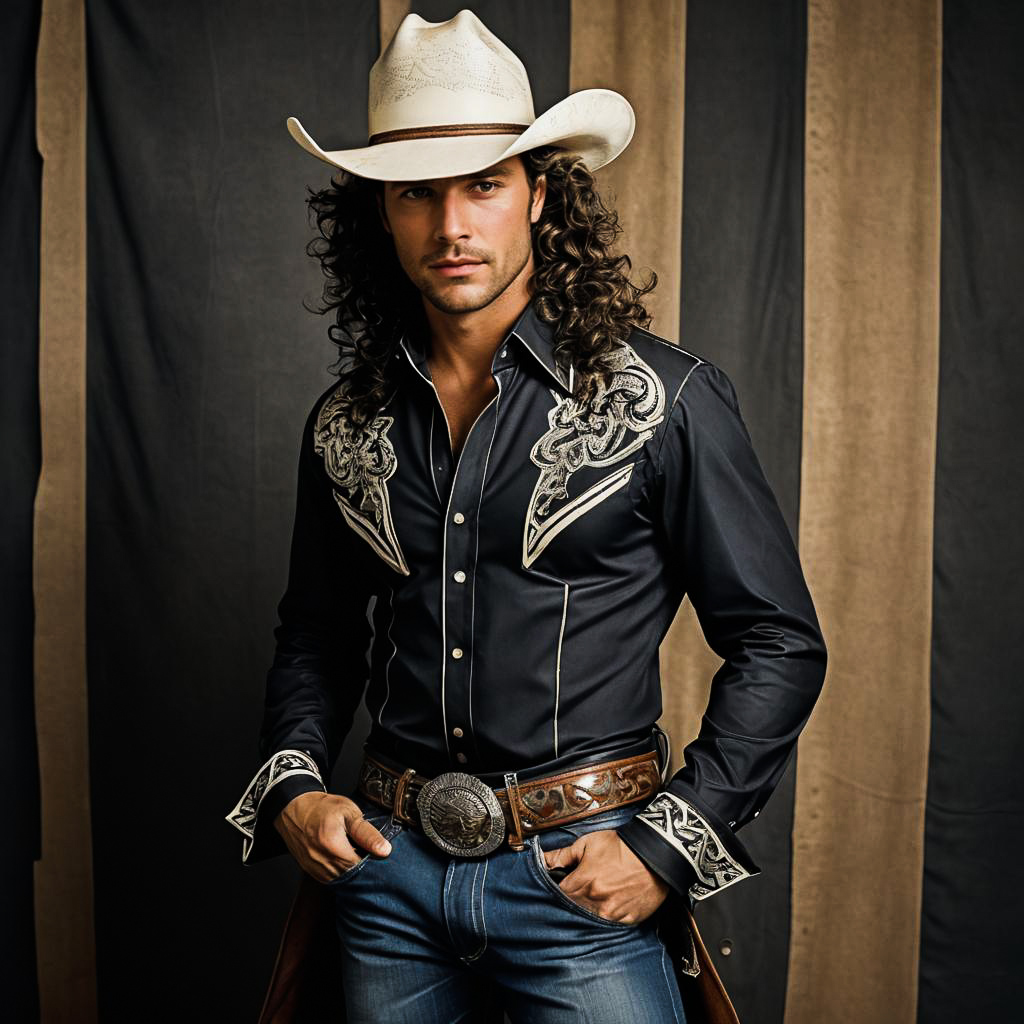 Modern Cowboy Bull Rider Photoshoot