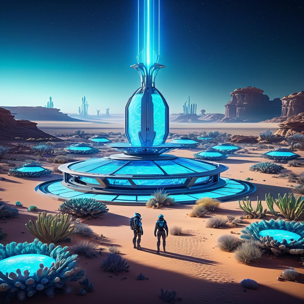 Futuristic Desert Colony of Scientists