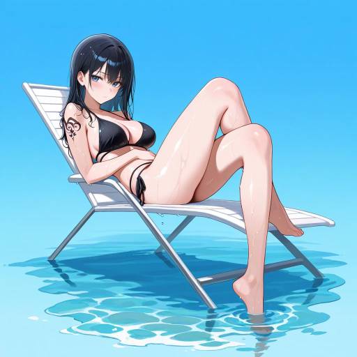 Regal Woman in Serene Lakeside Setting Regal Woman in Serene Lakeside Setting