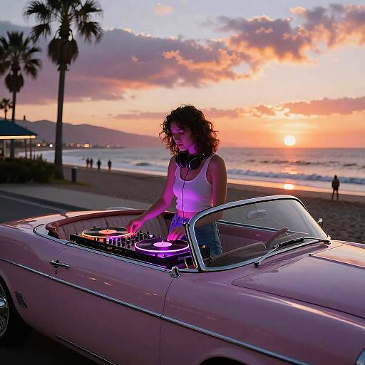 Neon Retro Beach Party Vibes