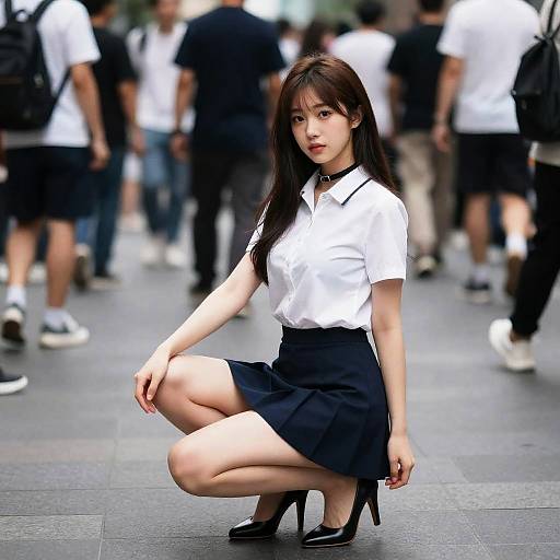 Realistic Fashion Shot of Chinese Idol