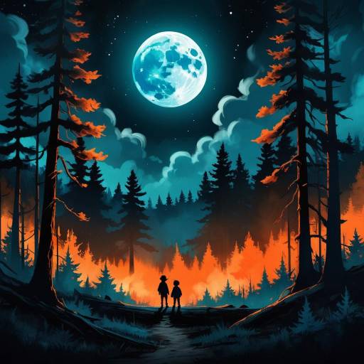 Mystical Night in the Forest