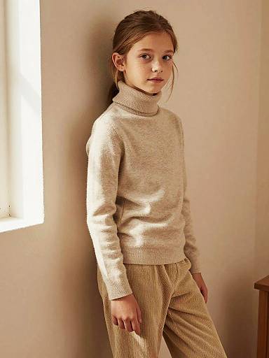 Cozy Freckled Girl Lifestyle Portrait