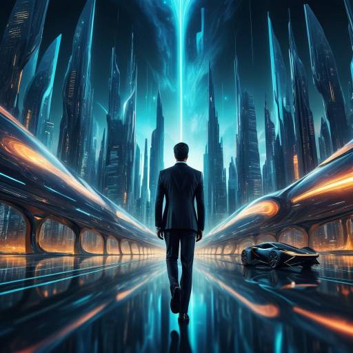 Futuristic Night City: Enchanting Visuals