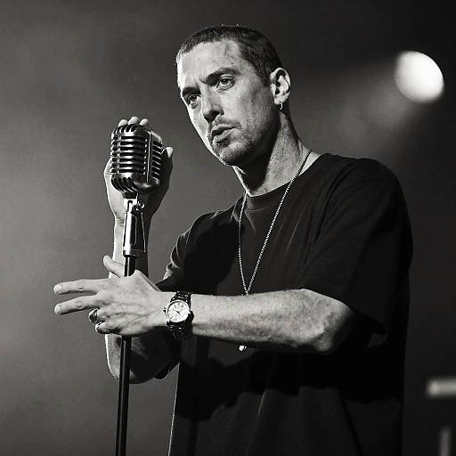 Eminem Classic Hip Hop Black & White