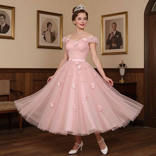 Vintage 1950s Prom Dress Elegance