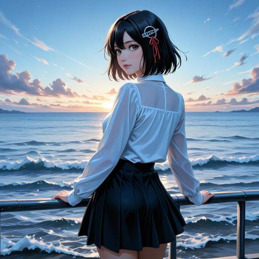 Haguro from Kancolle by the Ocean