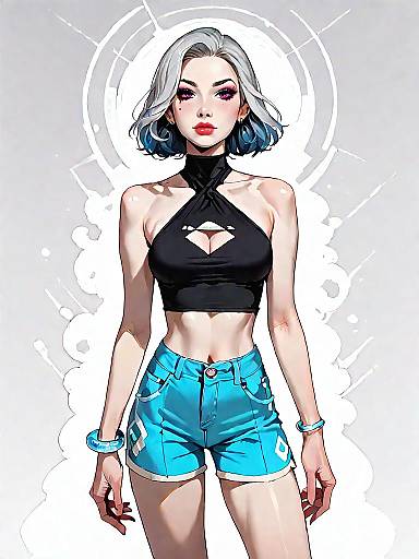 Stylish Woman in Casual Outfit