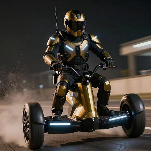 Ultra-Realistic Night Ops Hoverbike Specialist