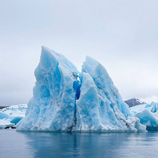 Ethereal Blue Glacier Serenity