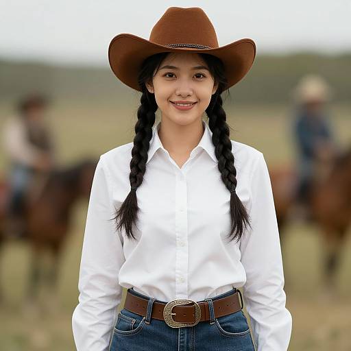 Realistic Solo Cowboy Costume Portrait