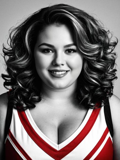 Plus Size Cheerleader Headshot