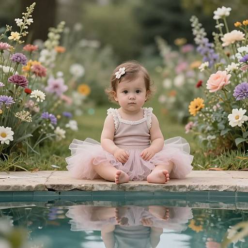 Magical Fairy Scene with Baby Girl
