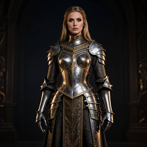 Excalibur-Inspired Warrior Woman Costume