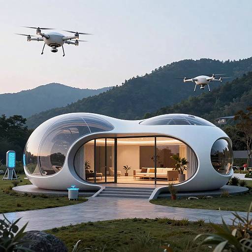 Futuristic Organic Dome Home