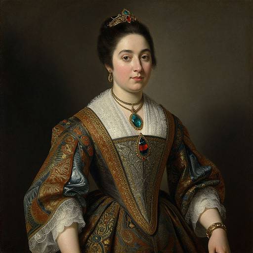 Rembrandt-Style Classical Woman Portrait