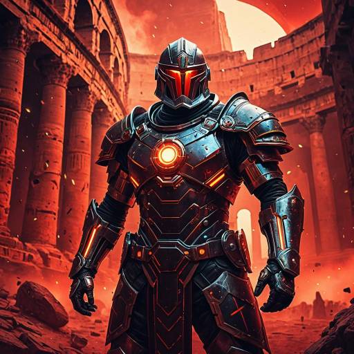 Cyborg Gladiator in Alien Colosseum