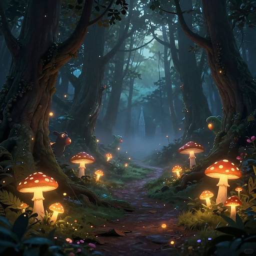 Enchanted Forest at Twilight