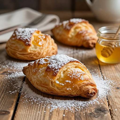 Rustic Morning Croissants Delight