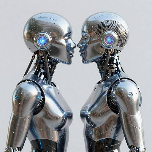 Cybernetic Lovers in Chrome Armor