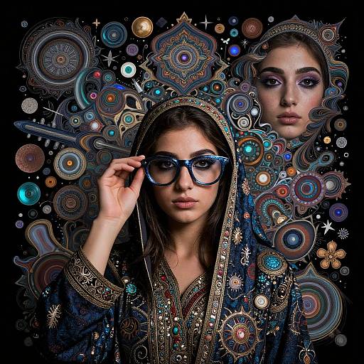 Hyperrealistic Persian Girl Portrait