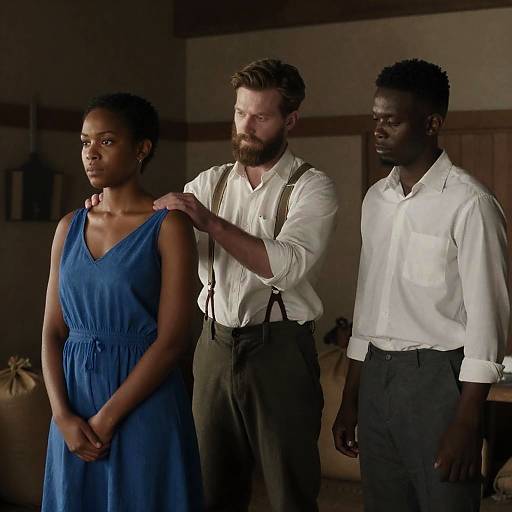 Moody Trio in Rustic Room