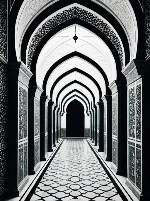 Infinite Arches: Surreal Islamic Design