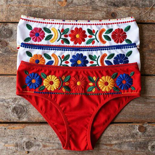 Vibrant Mexican Traditional Pattern Panties