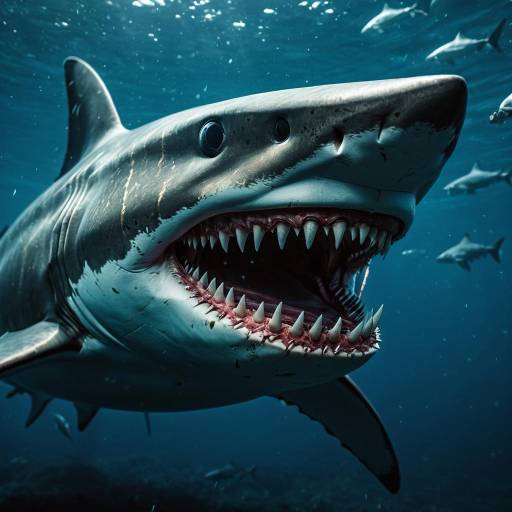 Caramel Shark with Multiple Rows of Teeth