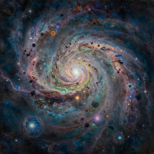 Masterful Oil Painting of Galactic Ocean