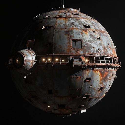 Abandoned Sci-Fi Space Station Orbit