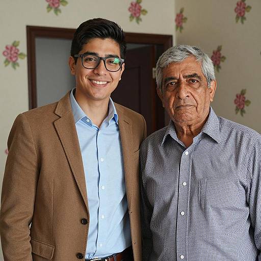 Indoor Portrait of Two Men Together