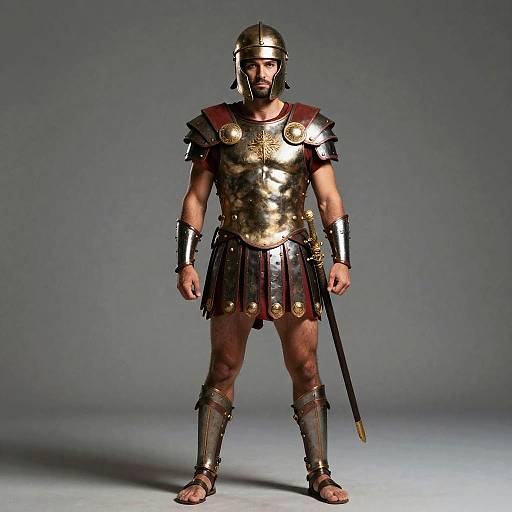 Photorealistic Valiant Gladiator Portrait