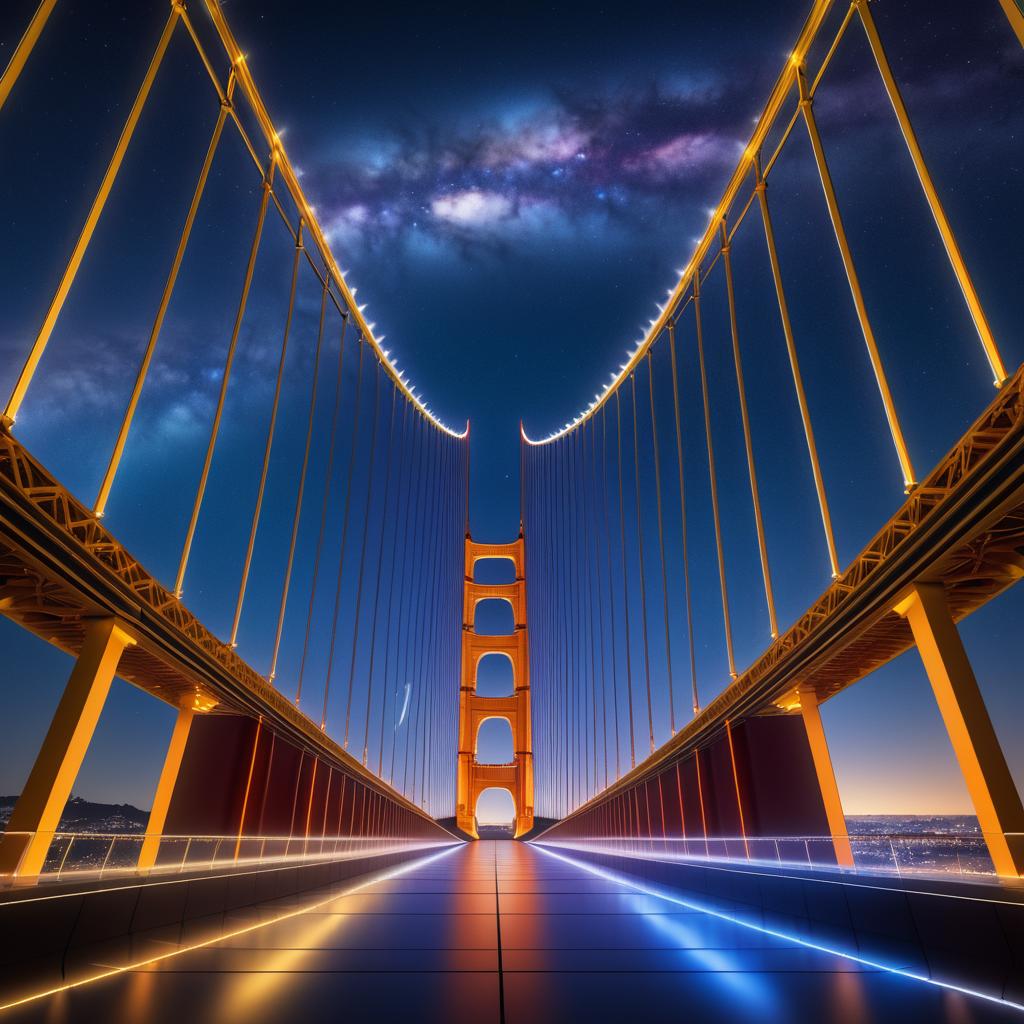 Hyperrealistic Golden Gate Bridge Design