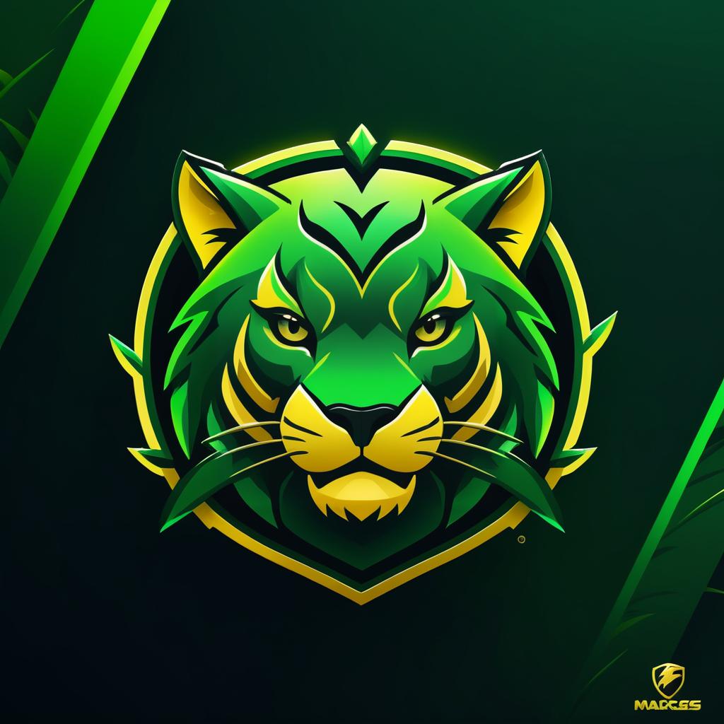 Sleek Jungle Themed Esports Logo Design