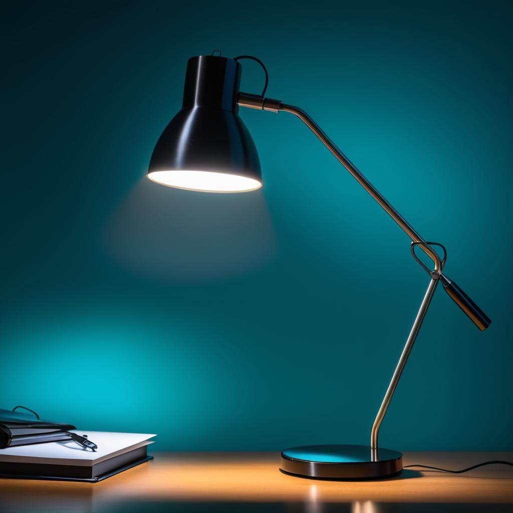 Modern Desk Lamp Photography in Realism