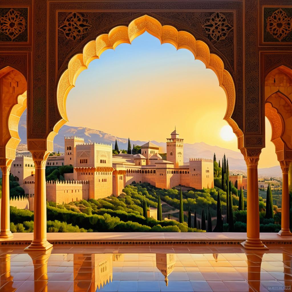 Magical Sunrise at Alhambra Palace