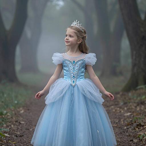 Whimsical Princess in Dreamy Woodland