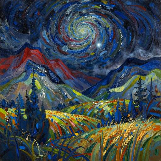 Dreamy Nocturne Abstract Expressionism