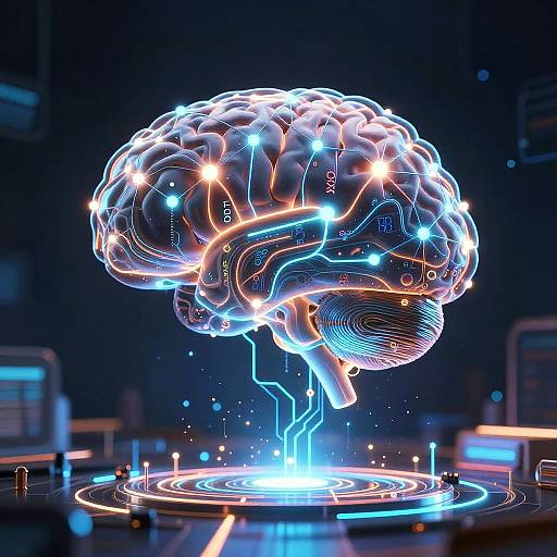 Advanced AI Brain Concept Art