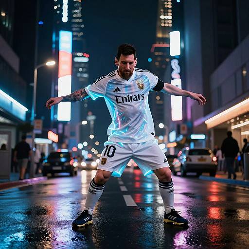 Cyberpunk Messi Neon Dance