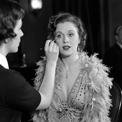 1930s Glamorous Theatre Make-Up Scene