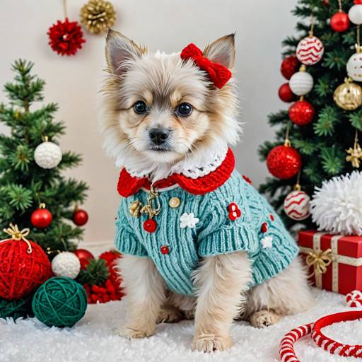 Charming Baby Girl Christmas Pet Outfit Charming Baby Girl Christmas Pet Outfit