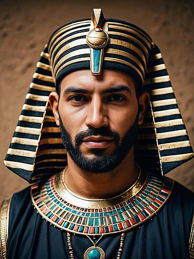 Modern Egyptian Man Photorealistic Headshot