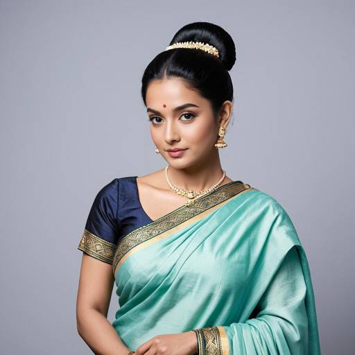Elegant Geeta Cosplay in Pastel Saree