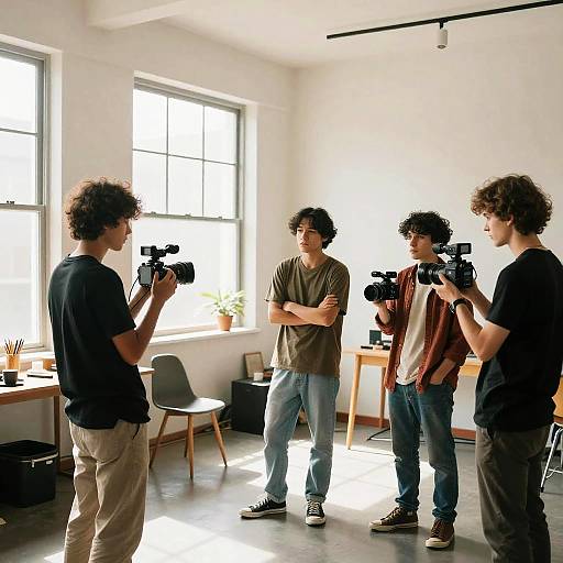 Intimate Indie Studio Filmmaking Scene